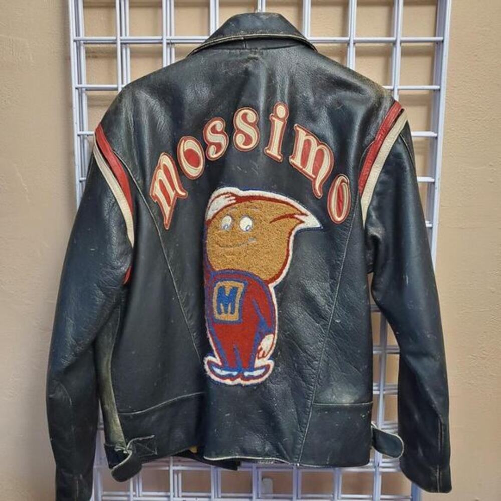 Rare vintage mossimo leather biker‎